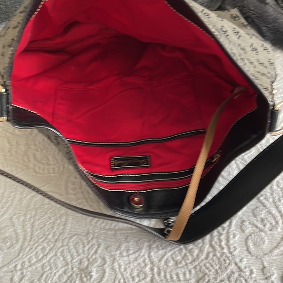 Dooney & Bourke Grey/ Black Large Shoulder Bag - Picture 9 of 16